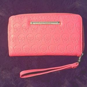 Betsey Johnson Embossed Skull Wallet